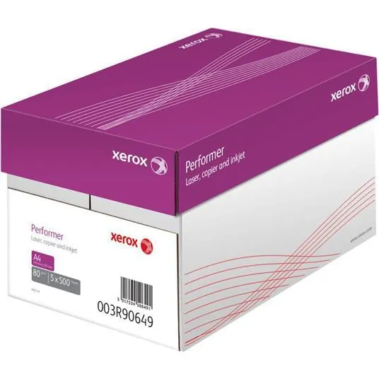 Hartie copiator Xerox Performer A4, 80g/mp, 5 topuri/cutie