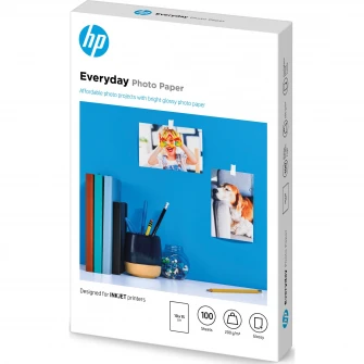 Hartie foto HP Everyday Glossy CR757A, 10 x 15cm, 100 coli