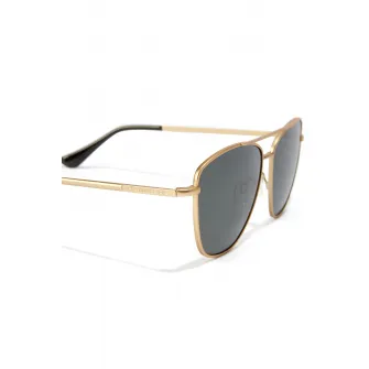 Hawkers, Ochelari de soare aviator unisex polarizati, Auriu, Negru, 57-14-140