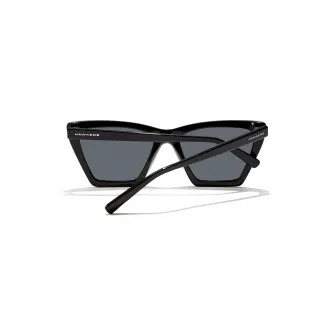 Hawkers, Ochelari de soare cat-eye unisex polarizati, Negru, 55-18-140