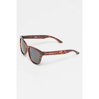 Hawkers, Ochelari de soare patrati unisex cu lentile polarizate, Maro inchis