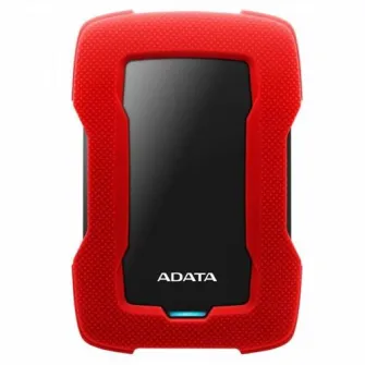 Внешний жесткий диск ADATA Durable HD330 1TB, датчик удара, 2.5", USB 3.1, красный