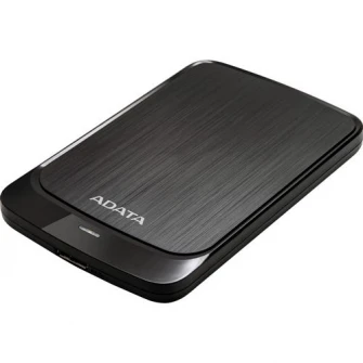 HDD extern ADATA HV320 Slim 1TB, Shock Sensor, 2.5", USB 3.1, Negru