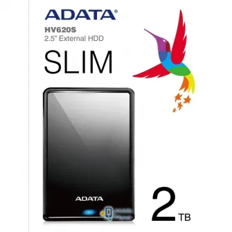 HDD extern Adata HV620S, 2TB, 2,5, USB 3.0, black