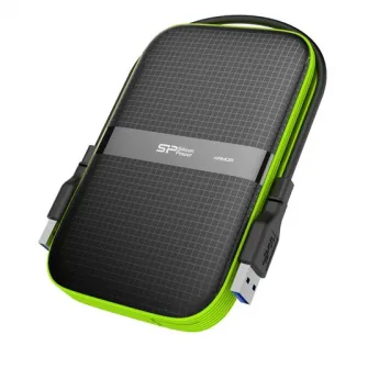HDD extern portabil Silicon Power Armor A60, 1TB Shockproof/Water-resistant, USB 3.0, Negru