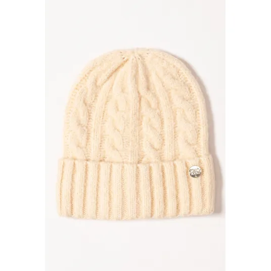 HEAVY TOOLS, Caciula din tricot cu model torsade Paren, Albastru, Marime Unica INTL
