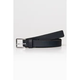 Heavy Tools, Curea de piele cu o curea metalica, Rosu inchis, Bleumarin, 105
