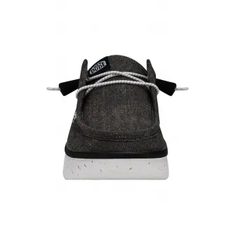 HEYDUDE, Mocasini cu talpa masiva Wendy Peak, Negru stins, 36