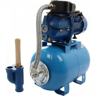 Hidrofor cu ejector Gospodarul Profesionist PMP0003.7, 800 W, 24 l capacitate rezervor, 3200 l/h debit maxim, pompa fonta, 1.1/4x1 racord, 25 m adancime maxima absorbtie
