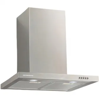 Hota incorporabila decorativa Heinner HDCH-660TSS, 1 Motor, Putere de absorbtie 586.3 m3/H, Lumina LED, 3 trepte de viteza, 60 cm, Inox