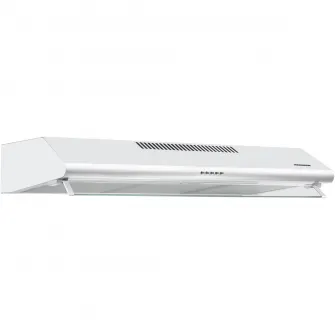 Hota incorporabila Heinner HCH-490-WH, 2 motoare, Putere de absorbtie 304.5 m3/h, Lumina LED, 3 trepte de viteza, 90 cm, Alb