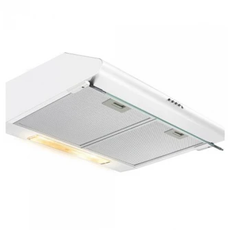 Hota traditionala Heinner CH-400, Putere de absorbtie 326.4 mc/h, 2 motoare, 60 cm, Alb