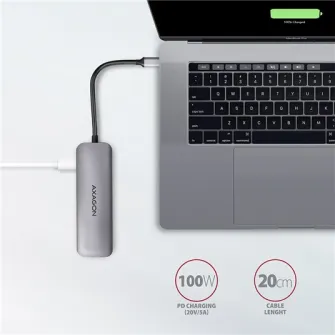 USB-хаб AXAGON HMC-5 Combo 5in1, кабель USB-C