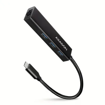 AXAGON HMC-GL3A USB-концентратор 2-в-1, кабель USB-C