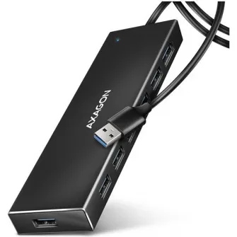 Hub USB AXAGON HUE-F7A, Cablu USB-A