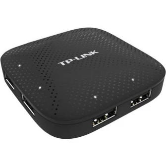 Hub USB TP-Link, UH400, 4 porturi, USB 3.0, Negru