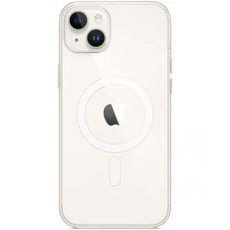 Husa de protectie Apple Clear Case with MagSafe pentru iPhone 14 Plus, Transparent