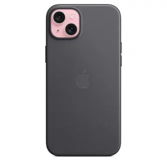 Husa de protectie Apple FineWoven Case with MagSafe pentru iPhone 15 Plus, Black