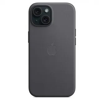 Husa de protectie Apple FineWoven Case with MagSafe pentru iPhone 15, Black