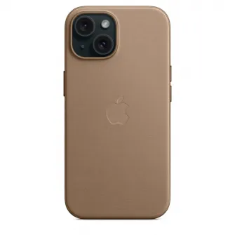 Husa de protectie Apple FineWoven Case with MagSafe pentru iPhone 15, Taupe