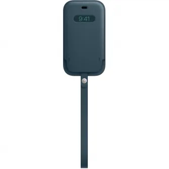 Защитный чехол Apple Leather Sleeve with MagSafe для iPhone 12 mini, Балтийский синий