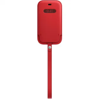 Защитный чехол Apple Leather Sleeve with MagSafe для iPhone 12 mini, КРАСНЫЙ