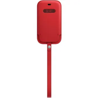 Защитный чехол Apple Leather Sleeve with MagSafe для iPhone 12|12 Pro, Красный