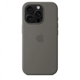 Husa de protectie Apple Silicone Case with MagSafe pentru iPhone 16 Pro - Stone Gray