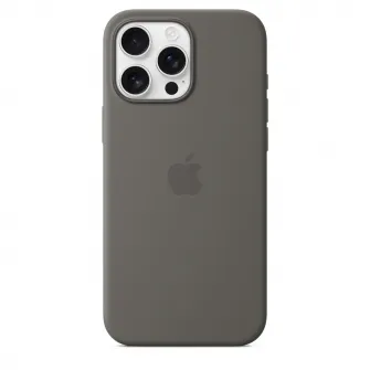 Husa de protectie Apple Silicone Case with MagSafe pentru iPhone 16 Pro Max - Stone Gray