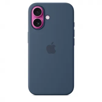 Husa de protectie Apple Silicone Case with MagSafe pentru iPhone 16- Denim