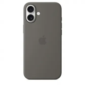 Husa de protectie Apple Silicone Case with MagSafe pentru iPhone 16 Plus - Stone Gray
