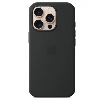 Husa de protectie Apple Silicone Case with MagSafe pentru iPhone 16 Pro - Black