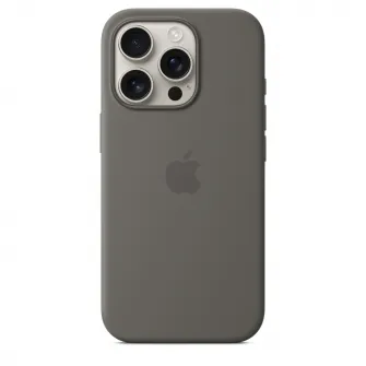 Husa de protectie Apple Silicone Case with MagSafe pentru iPhone 16 Pro - Stone Gray