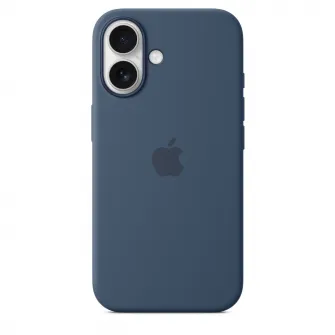 Husa de protectie Apple Silicone Case with MagSafe pentru iPhone 16- Denim