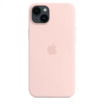 Защитный силиконовый чехол Apple с MagSafe для iPhone 14 Plus, розовый мел