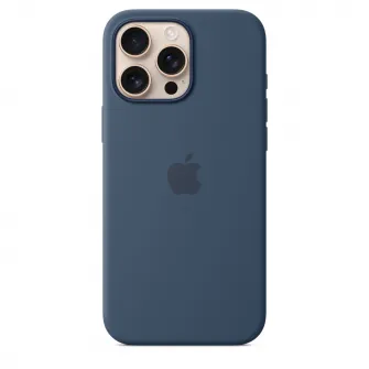 Husa de protectie Apple Silicone Case with MagSafe pentru iPhone 16 Pro Max - Denim