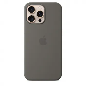 Husa de protectie Apple Silicone Case with MagSafe pentru iPhone 16 Pro Max - Stone Gray