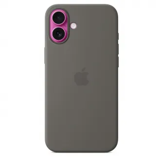 Husa de protectie Apple Silicone Case with MagSafe pentru iPhone 16 Plus - Stone Gray