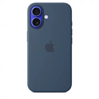Husa de protectie Apple Silicone Case with MagSafe pentru iPhone 16- Denim