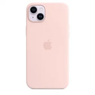 Защитный силиконовый чехол Apple с MagSafe для iPhone 14 Plus, розовый мел