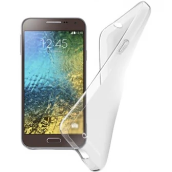 Husa de protectie Cellularline pentru Samsung Galaxy E5, Transparent