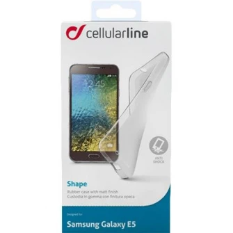 Husa de protectie Cellularline pentru Samsung Galaxy E5, Transparent