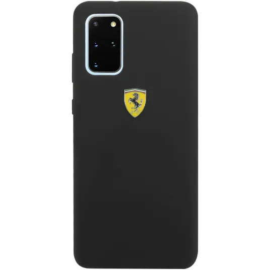 Husa de protectie Ferrari SF Silicone pentru Samsung Galaxy S20 Plus, Black