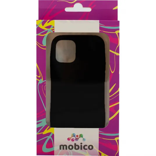 Husa de protectie Mobico Silicon Slim pentru iPhone 12 Mini Negru