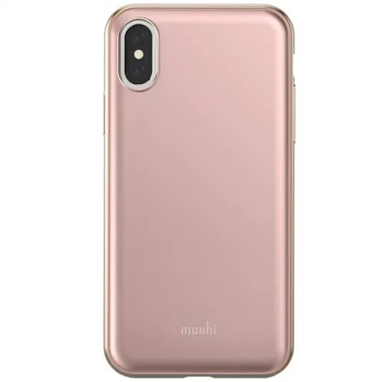 Husa de protectie Moshi iGlaze pentru Apple iPhone X, Taupe Pink