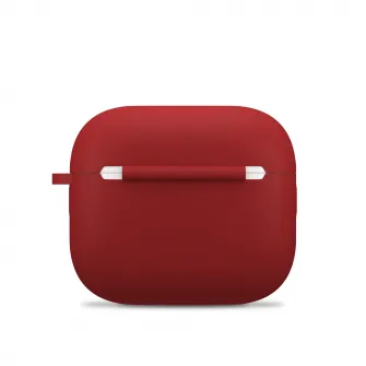 Husa de protectie NEXT ONE pentru AirPods 3 (2021), Silicon, Rosu