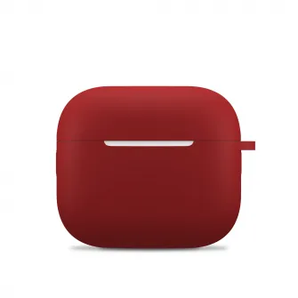 Husa de protectie NEXT ONE pentru AirPods 3 (2021), Silicon, Rosu