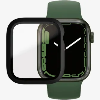 Husa de protectie PanzerGlass pentru Apple watch Series 7, 41mm, Transparenta / Rama Neagra