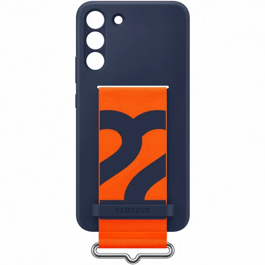 Husa de protectie Samsung Silicone Cover with Strappentru Galaxy S22 PLUS, Navy