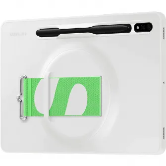 Husa de protectie Samsung Strap Cover pentru Tab S8, White